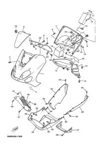 YP125E Обтекатель 1