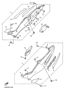 YZF1000R Боковые обтекатели