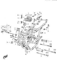 KH250 Frame / frame fittings