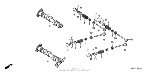 FSC600 Распределительный вал и клапана