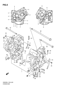 SV650 Картер двигателя