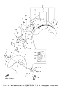 XVS1300CT Крыло