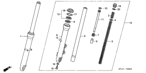 Вилка передней оси