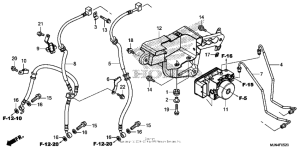 CTX1300 (ABS) Abs modulator + front brake hose