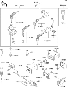 EX250 Замок зажикания
