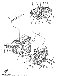 RX100 Картер двигателя