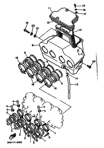FZ600 FZ600U Впускная система