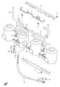 GSX-R1100 Карбюратор fittings