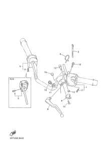 FZS600 Handle switch. lever