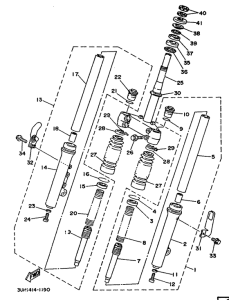 XC150 Передняя вилка