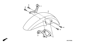 XL125V Переднее крыло