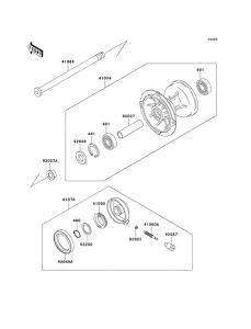 KLX300R Передняя втулка