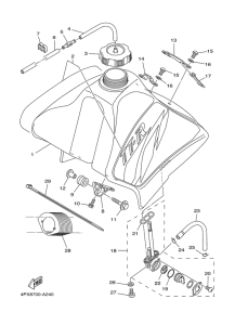 TT250R Reservoir a carburant
