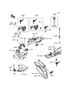 ZR800 Замок зажигания