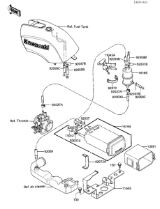 ZX750 Адсорбер с активированным углем в сборе