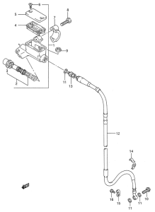 RM250 Передний тормозной цилиндр