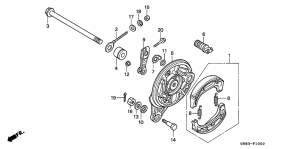 C90 Задний тормоз