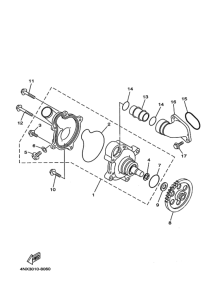 TRX850 Водяная помпа