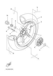 YQ50L Переднее колесо