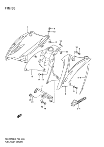 DR125 Крышка топливного бака
