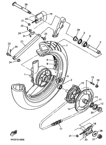 XJR1200 Переднее колесо