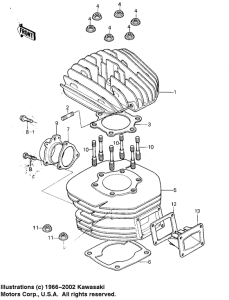  Cylinder head / cylinder / reed valve