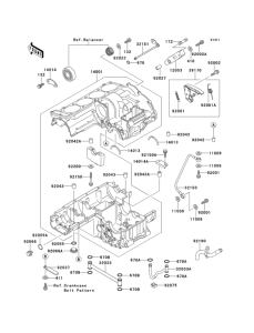 ZX1100 Картер двигателя