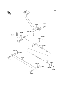 EN500 Педаль тормоза