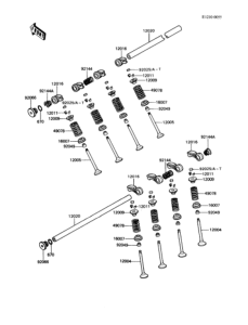 ZX400 Rocker arms / valves