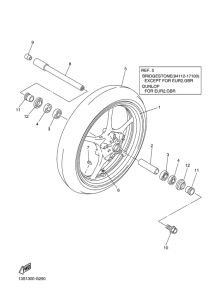 YZF-R6 Переднее колесо