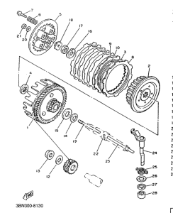 TDR125 Сцепление