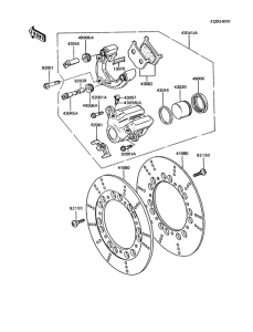 Z750 Передний тормоз