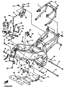 YZF750R Frame comp