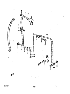 GS550 Передние тормозные трубки