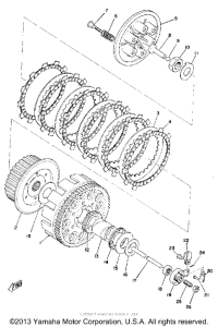 YZ360A Сцепление