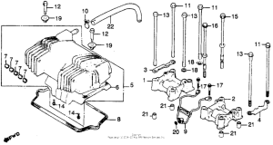 CB450 Cylinder head cover + camshaft holder