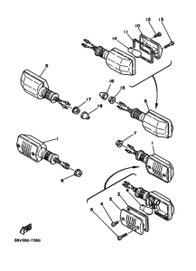 XT350 Проблесковый световой сигнал