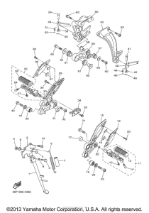 FZ8NAB Подножки