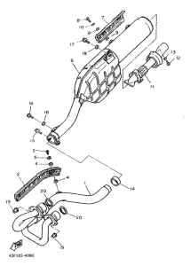 XT600H (32.4KW) Выхлопная система