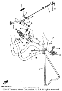 YZ490W Подножки