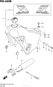  Fuel Tank (Dr-Z400Sl7 E28)