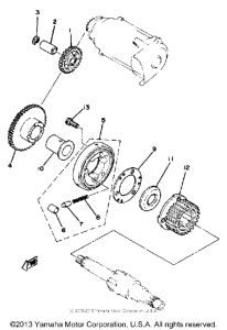 XS1100F Муфта стартера
