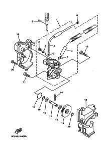 RZ50 Масляная помпа в сборе