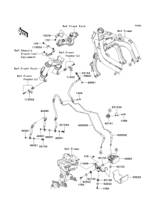 EX650 Тормозные трубки