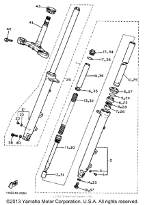 FZR400W Передняя вилка