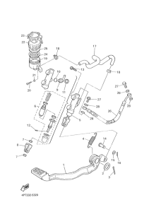 XT600E Задний торм цилиндр