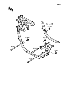 EX400 Рама ,крепежные детали