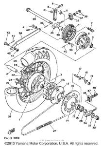 XV250 Переднее колесо
