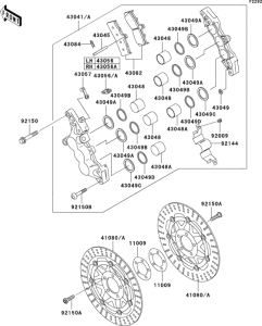 ZR1100 Передний тормоз