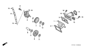 NSR125F Маслонасос